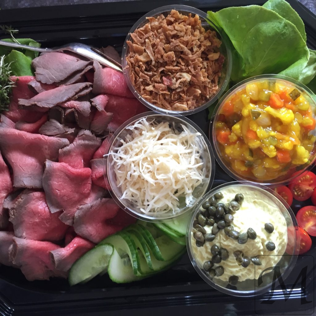 Klassisk smørrebrød roastbeef