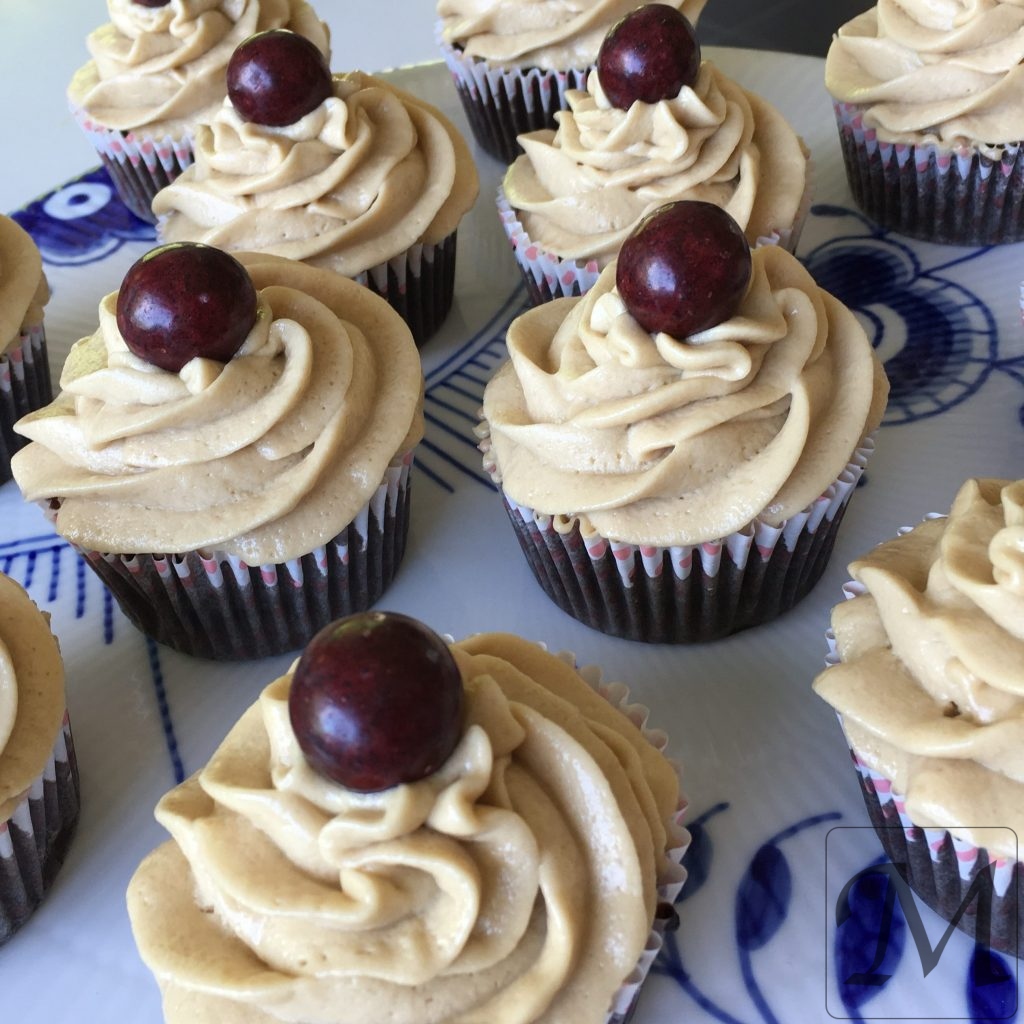 Cupcakes med chokolade og lakrids