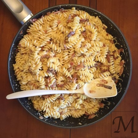 pasta carbonara i pande
