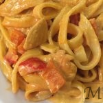 kylling med paprika og pasta