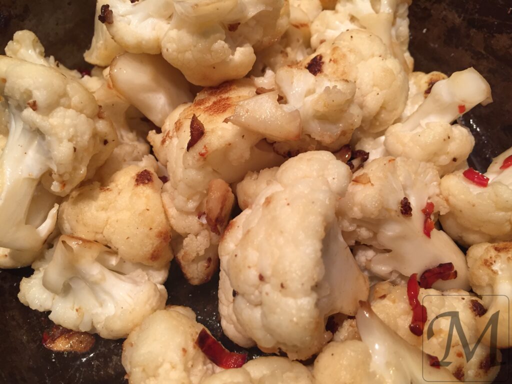 Blomkål med chili og ingefær