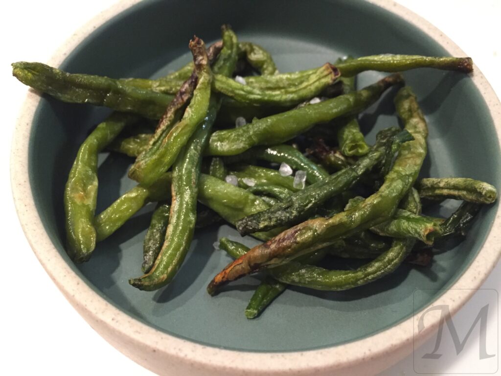 bønnefritter af grønne frosne bønner