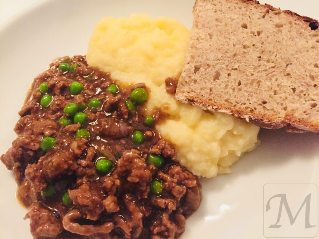 Millionbøf med kartoffelmos
