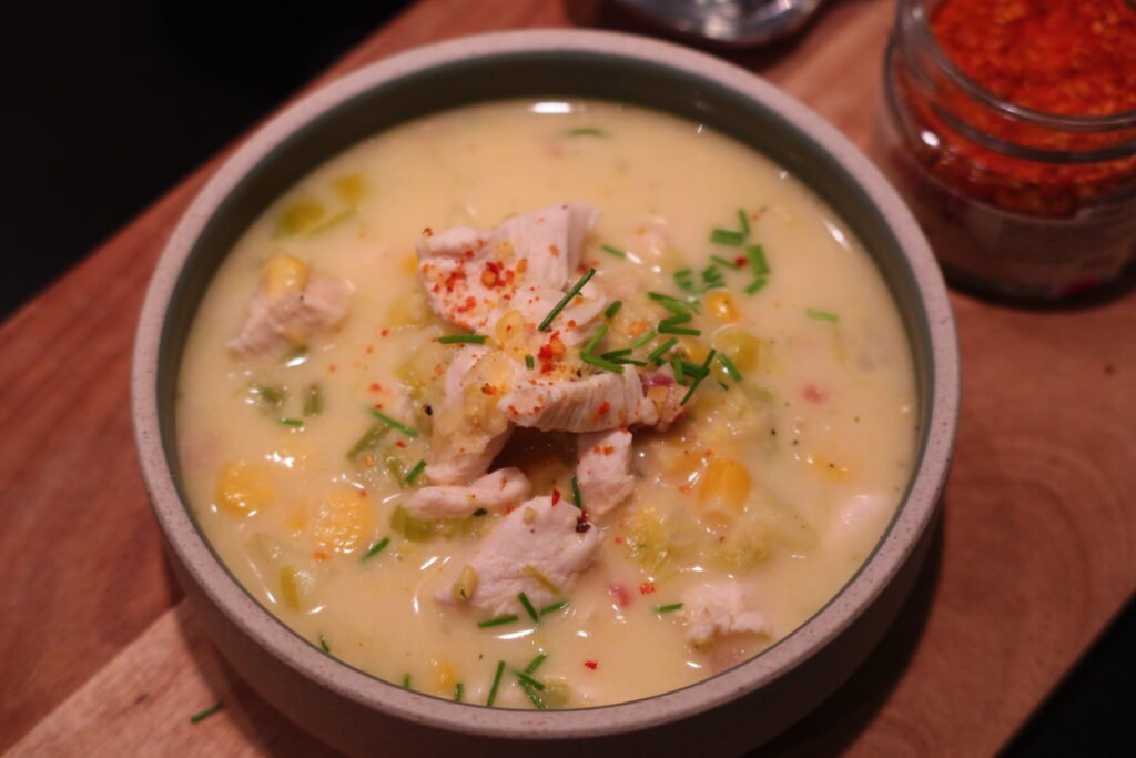 chowder_kylling_bacon_majs